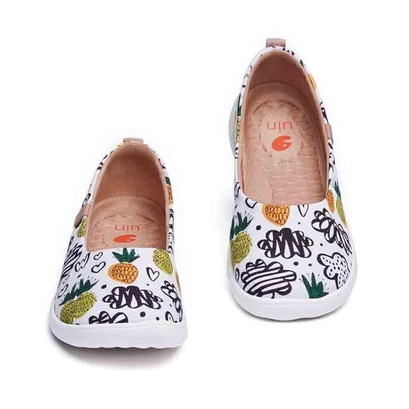 UIN Women's Ballet Flats Pointed Toe Casual Comfort Shoes (sweet pineapple) - Picture 5 of 12